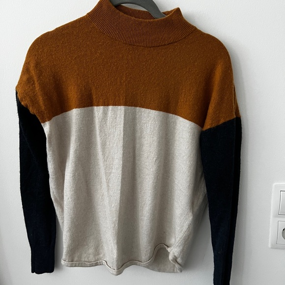 Madewell Sweaters - Madewell Colorblock Turtleneck Sweater